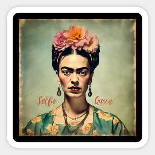 Frida Kahlo - Selfie-Queen Sticker